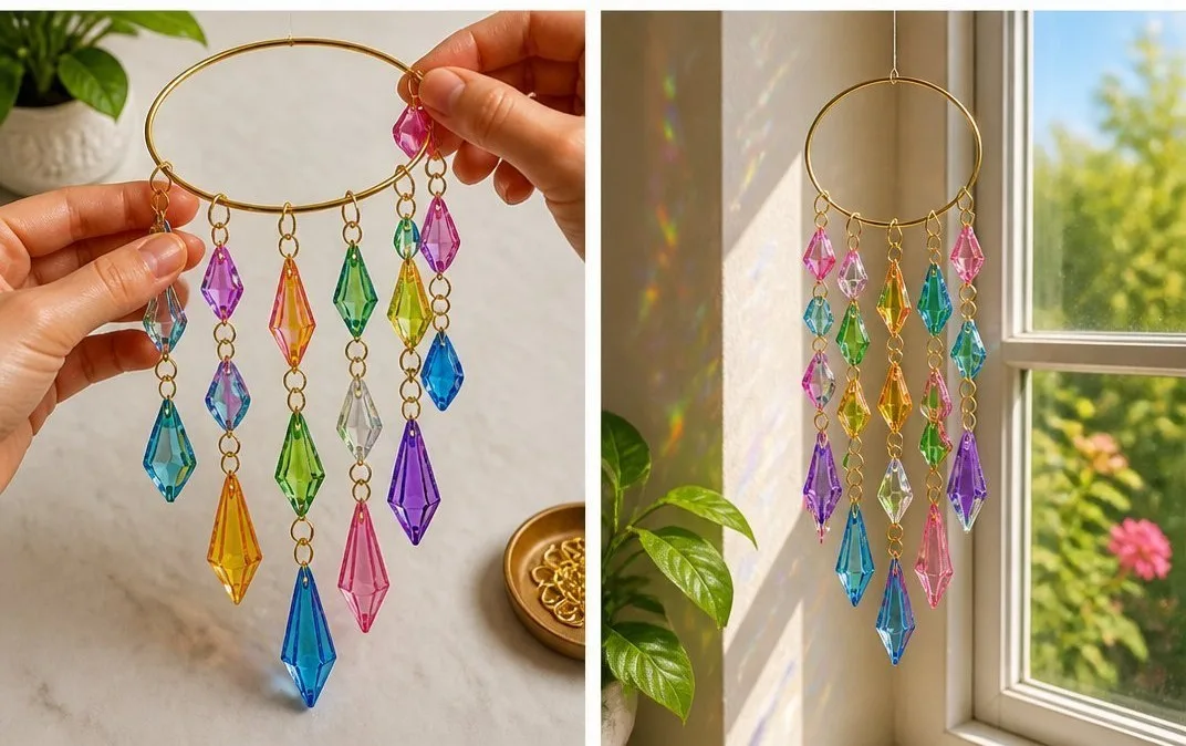 How to Make a Recycled Plastic Bottle Crystal Suncatcher
