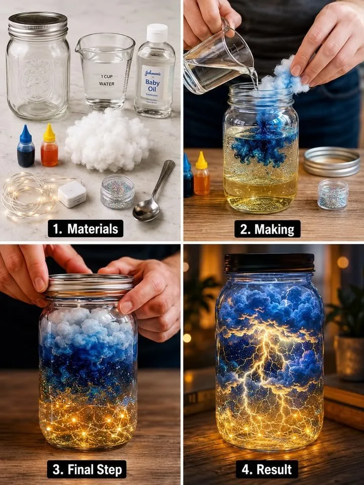 Lightning Storm in a Jar with Baking Soda 4 Lightning Storm in a Jar