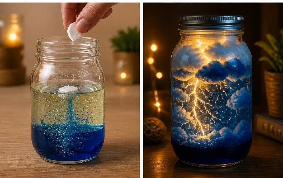 Lightning Storm in a Jar with Baking Soda 6 Lightning Storm in a Jar