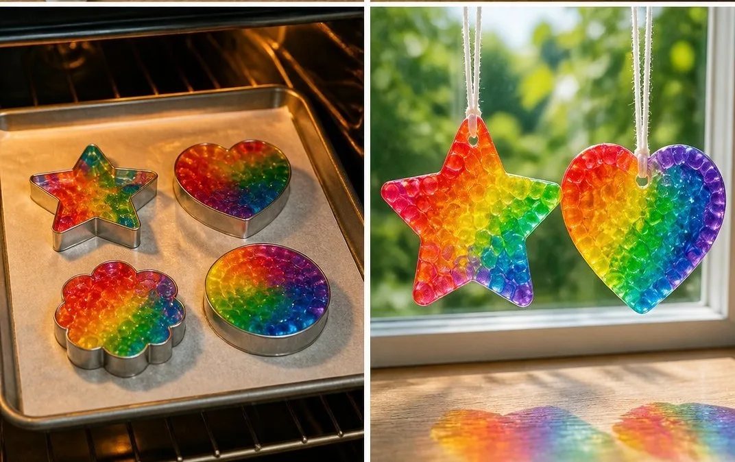 Melting Bead Suncatchers Becomes Cozy Glow 6 Melting Bead Suncatchers