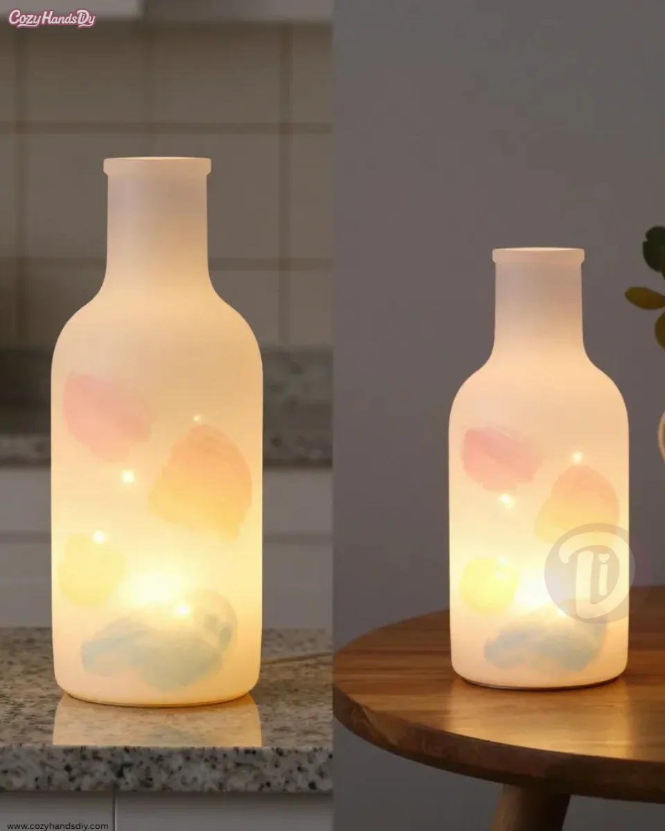 Milk Jug Fairy Lantern Becomes Cozy