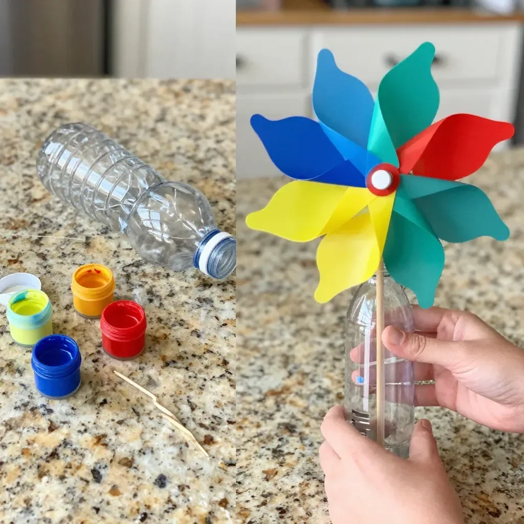 Pinwheel Flower Garden Stake
