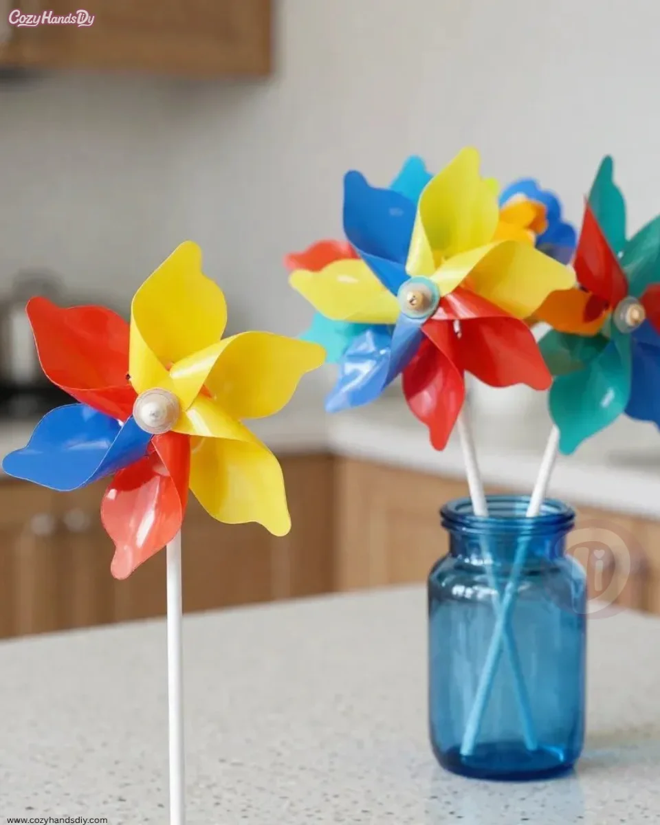 Pinwheel Flower Garden Stake Becomes Cozy