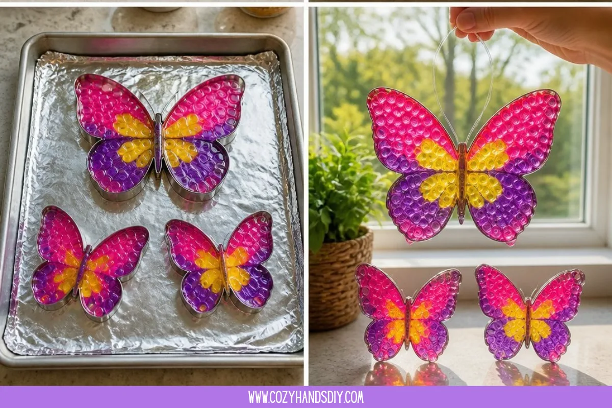 Pony Bead Butterfly Suncatchers Become Cozy 5 Pony Bead Butterfly Suncatchers Become Cozy