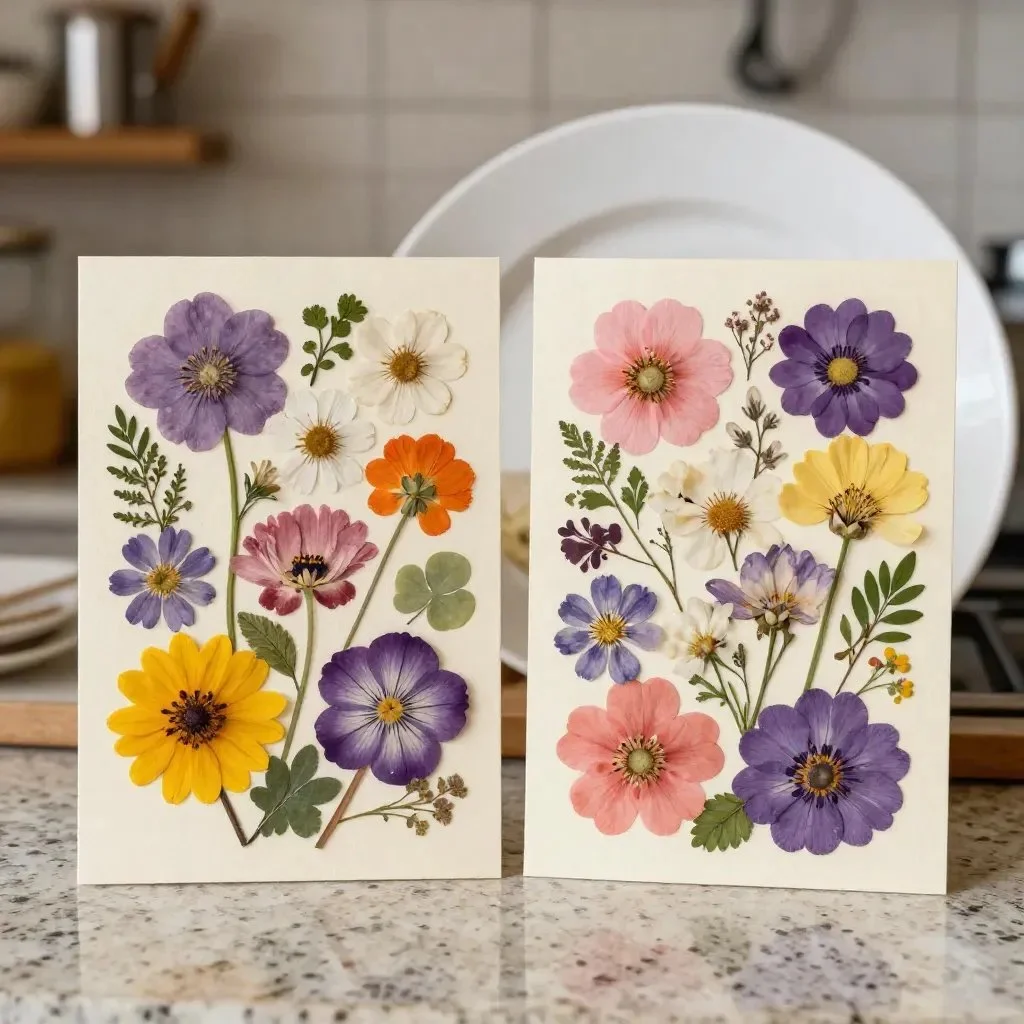 Beautiful pressed flower bookmark keepsake for nature lovers and book enthusiasts
