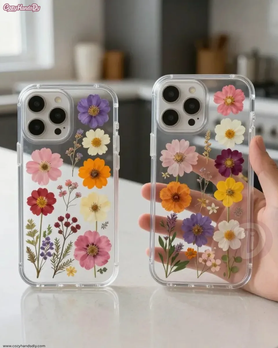 Pressed Petal Phone Case Becomes Cozy