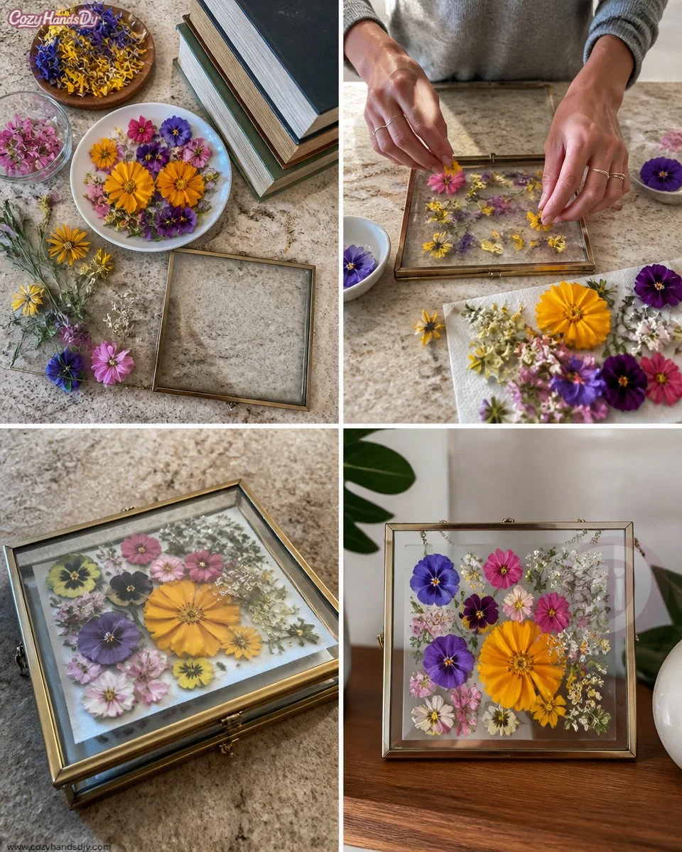 Pressed Wedding Bouquet Frame Becomes Cozy 6 Pressed Wedding Bouquet Frame Becomes Cozy
