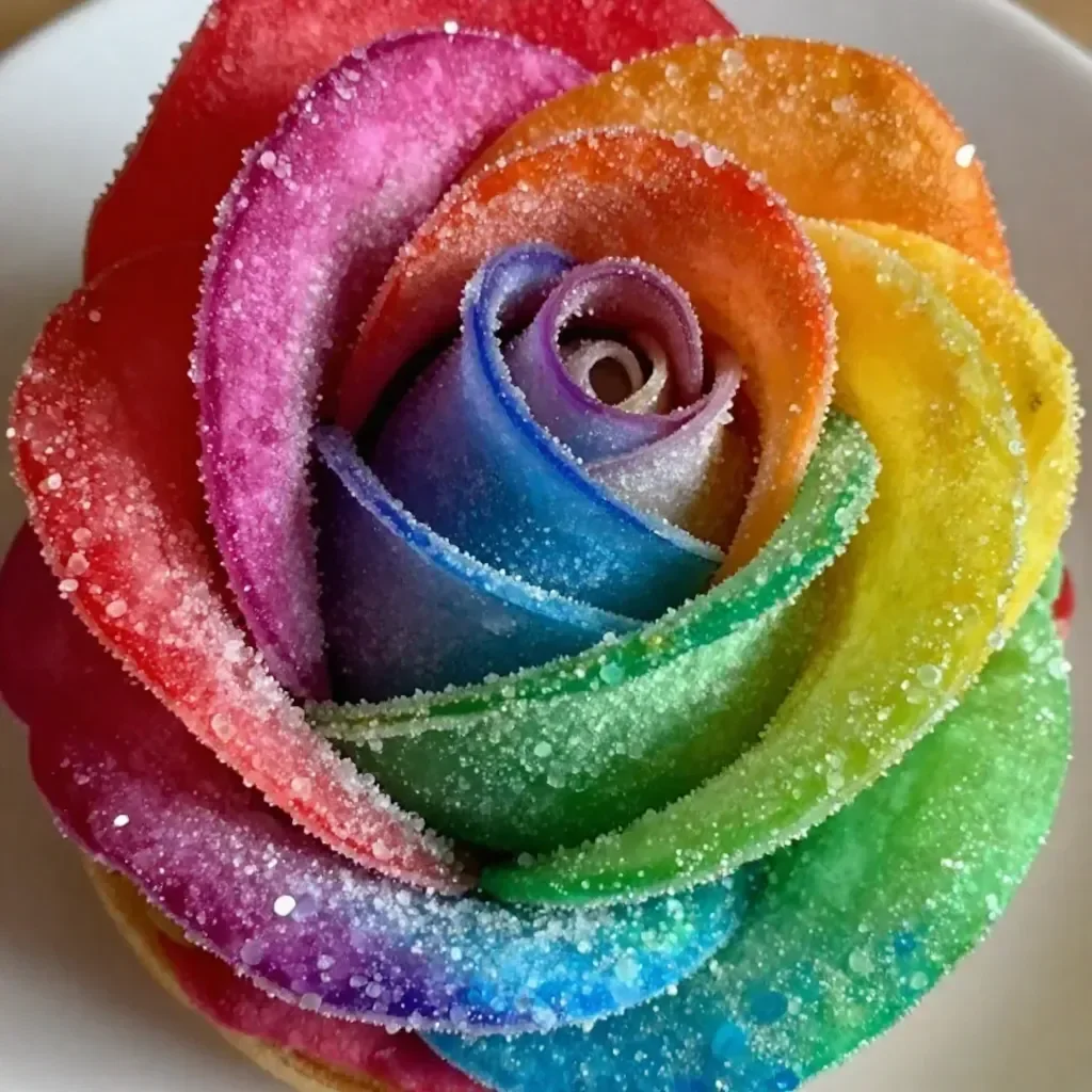 Beautiful Rainbow Crystal Wedding Rose for a cozy wedding atmosphere