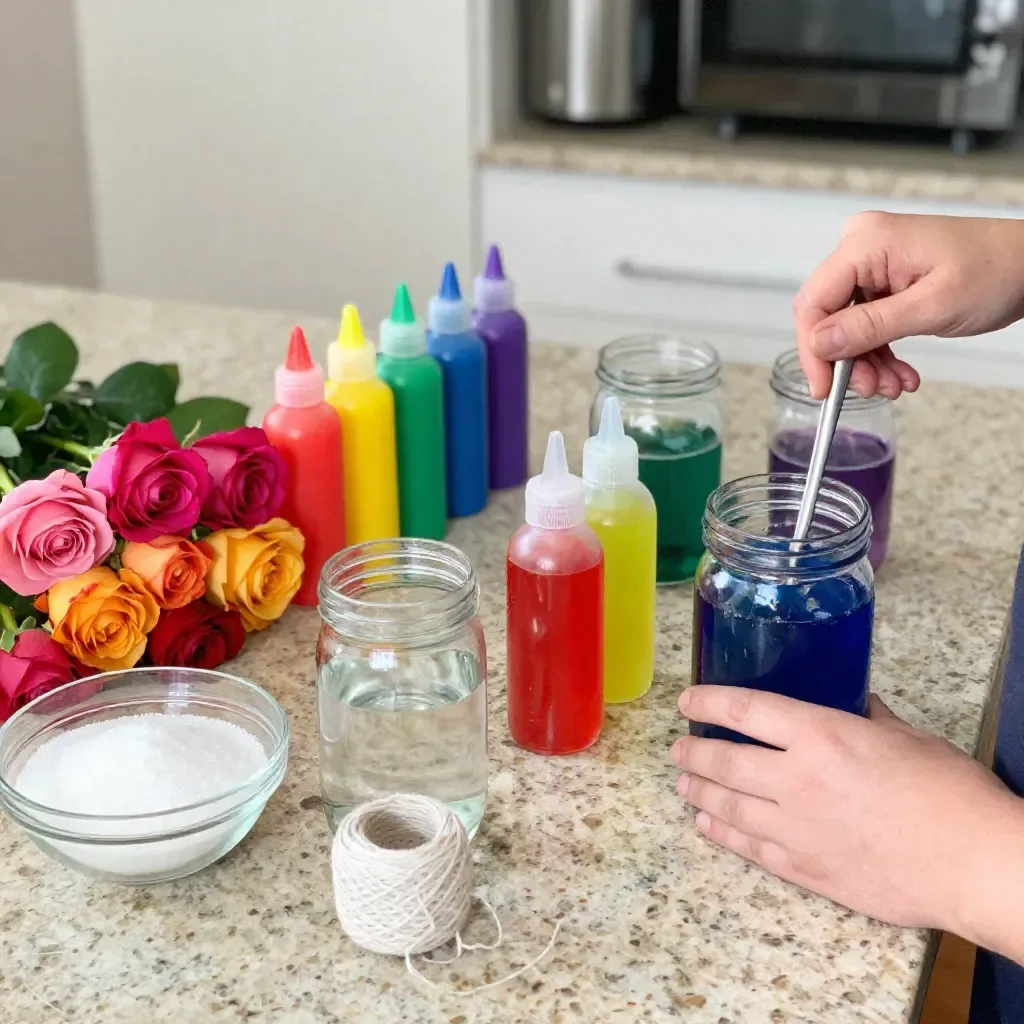 Rainbow Crystal Wedding Rose
