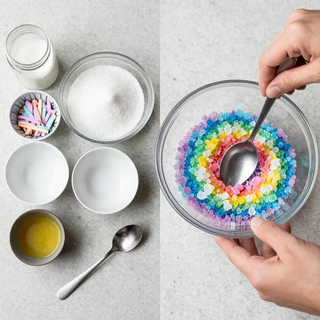 Rainbow Salt Jar