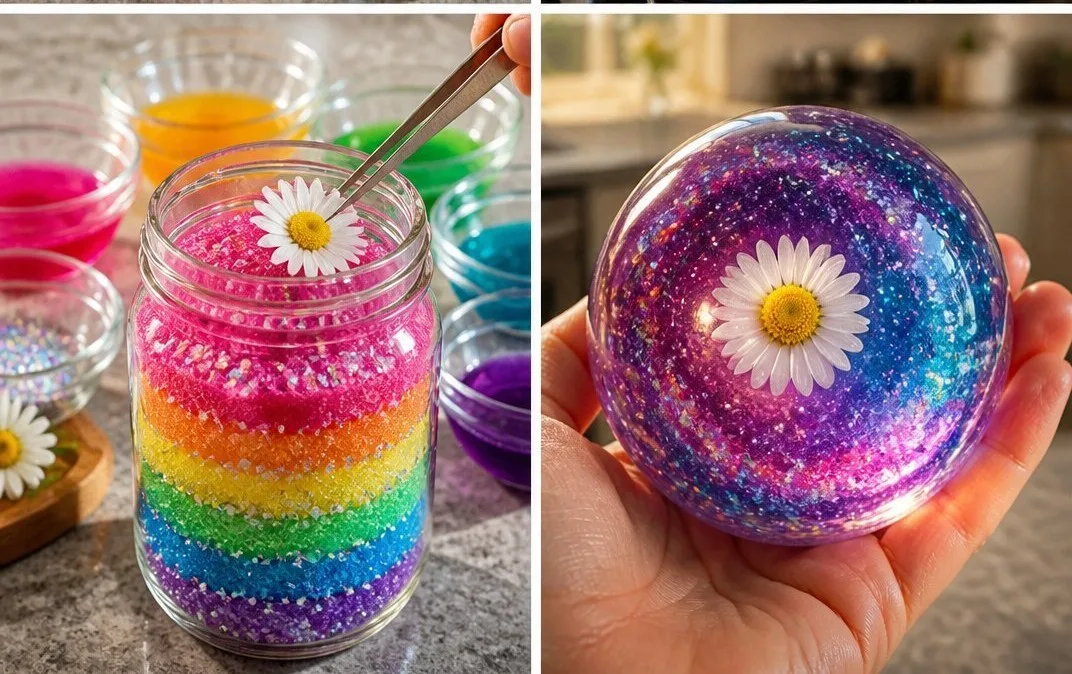 Rainbow Sugar Crystal Magic