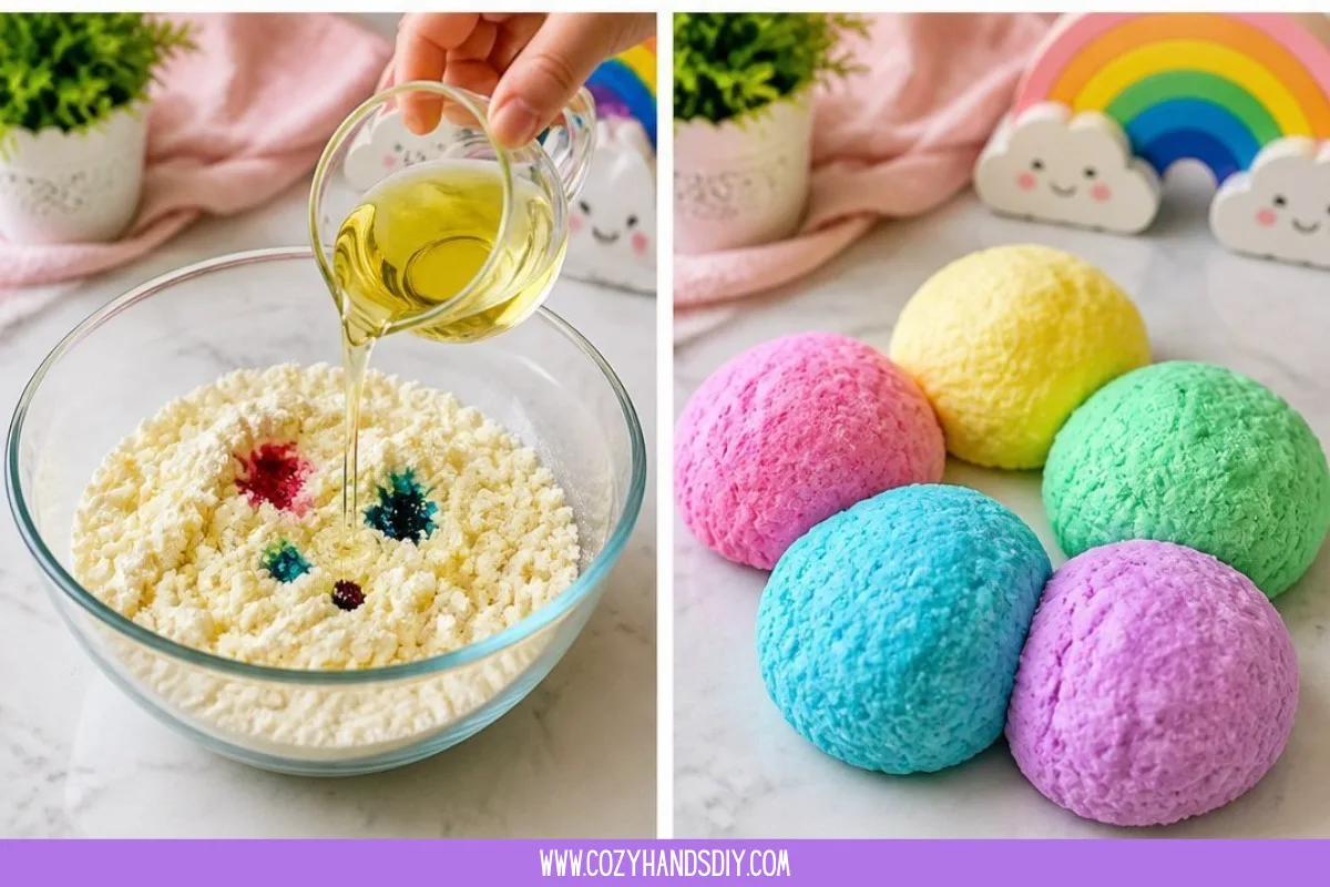 Lavender Scented Cloud Dough for Calm Play 5 Soft Cloud Dough Becomes Cozy Calm