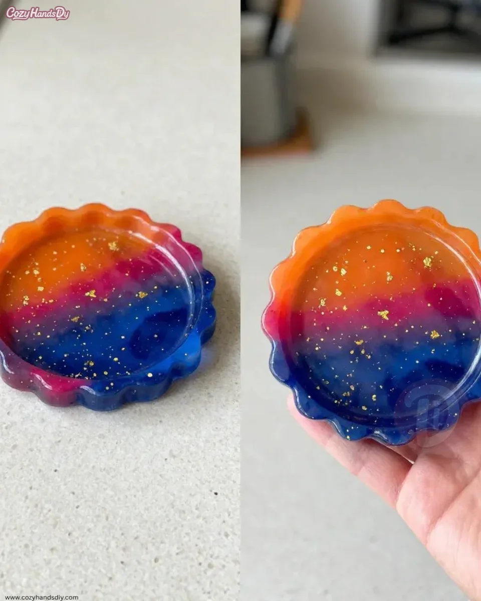 Sunset Resin Coaster