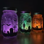 DIY Halloween Silhouette Lantern Jars Cozy 8 DIY Halloween Silhouette Lantern Jars Cozy