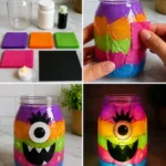 Glow in the Dark Rainbow Monster Lantern