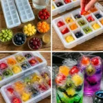 Halloween Rainbow Potion Ice Cubes 8 Halloween Rainbow Potion Ice Cubes