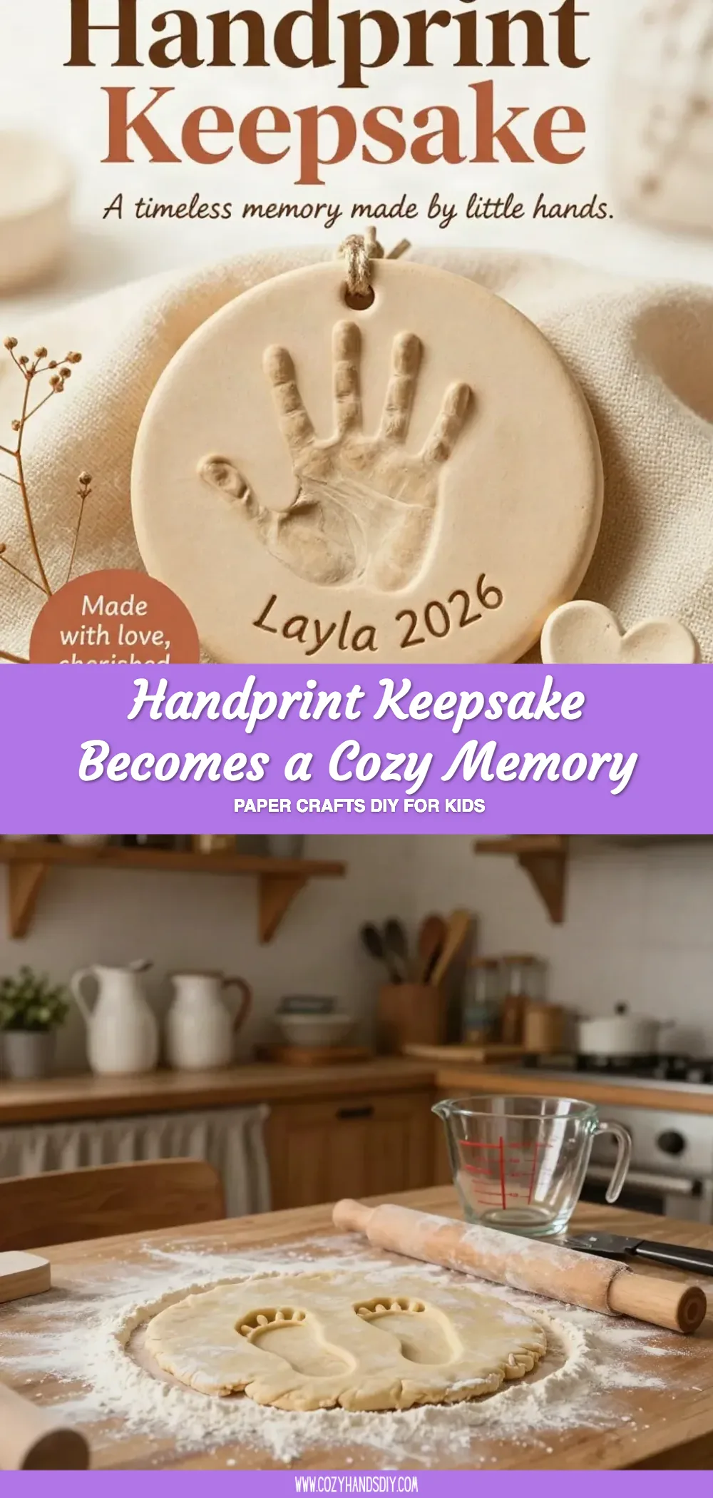 Handprint Keepsake Becomes a Cozy Memory 6 Handprint Keepsake Becomes a Cozy Memory