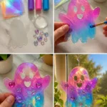Holographic Rainbow Ghost Suncatcher Transforms Mo