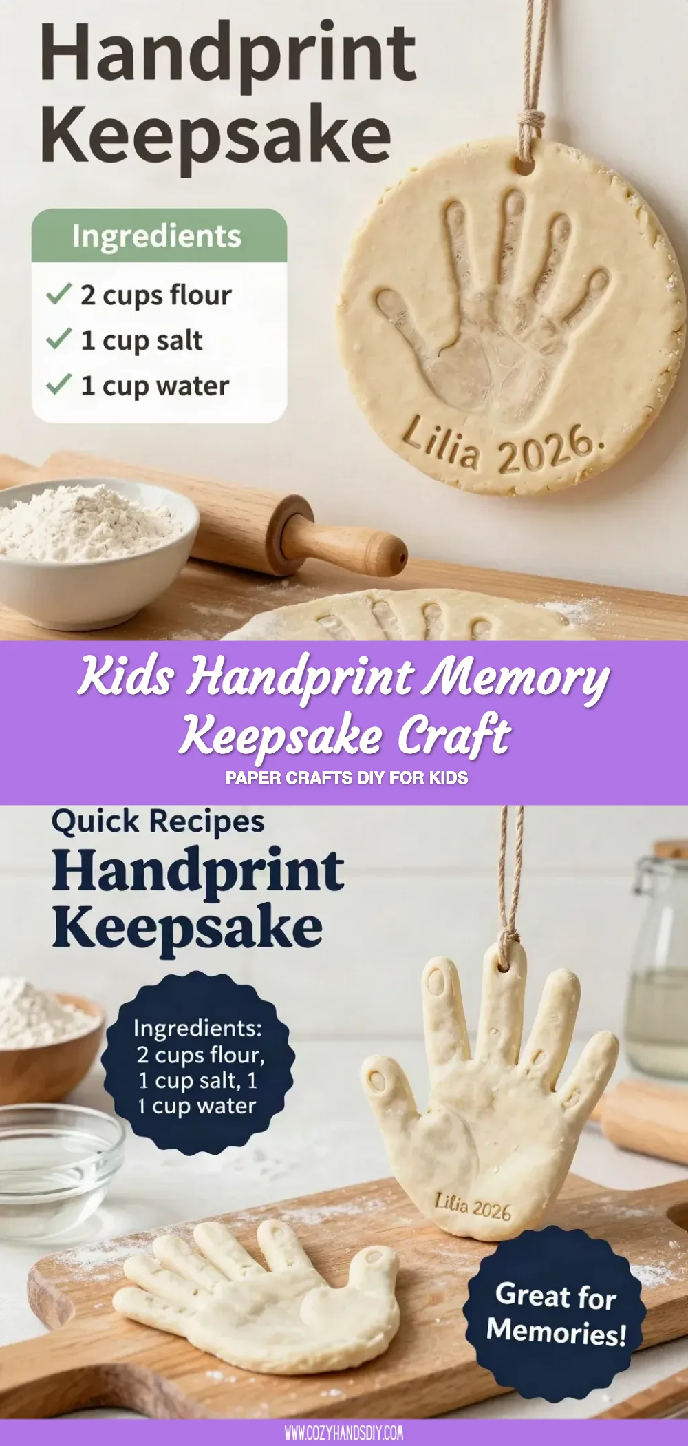 Kids Handprint Memory Keepsake Craft 6 Kids Handprint Memory Keepsake Craft