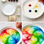 Magic Color Changing Witchs Milk Experiment