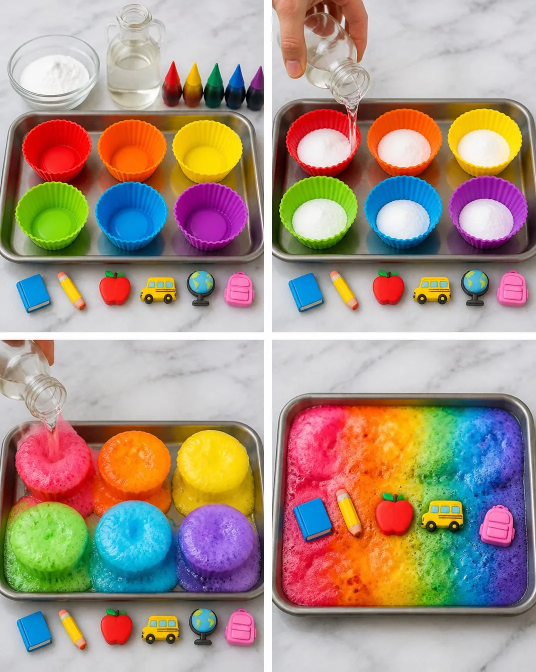 Magic Rainbow Eraser Volcanoes