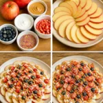 Rainbow Apple Nacho After School Snack