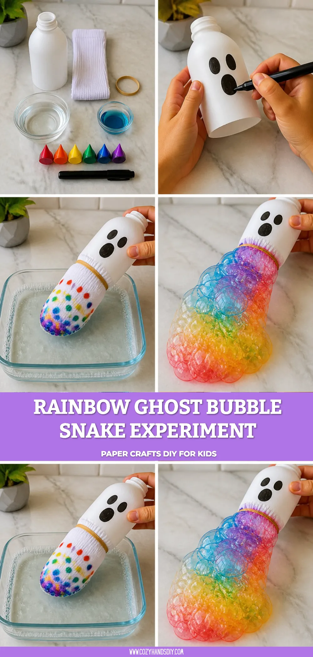 Rainbow Ghost Bubble Snake Experiment 6 Rainbow Ghost Bubble Snake Experiment