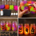 Rainbow Haunted Mason Jar Lanterns 8 Rainbow Haunted Mason Jar Lanterns
