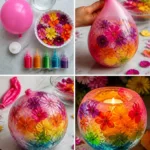 Rainbow Ice Flower Lantern Becomes Cozy