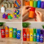 Rainbow Monster Pencil Holders Become Cozy 8 Rainbow Monster Pencil Holders Become Cozy
