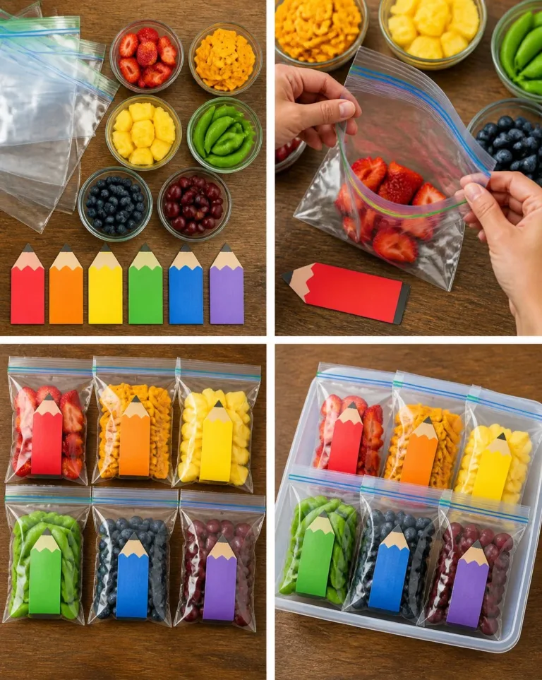 Colorful rainbow pencil snack packs for cozy, delightful snacking