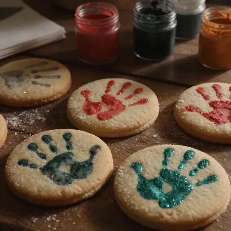 Cozy salt dough handprint ornaments for holiday decorations