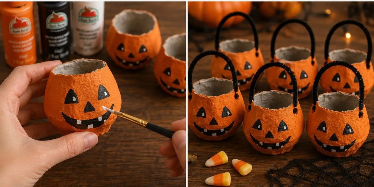 Vintage Style Halloween Pails