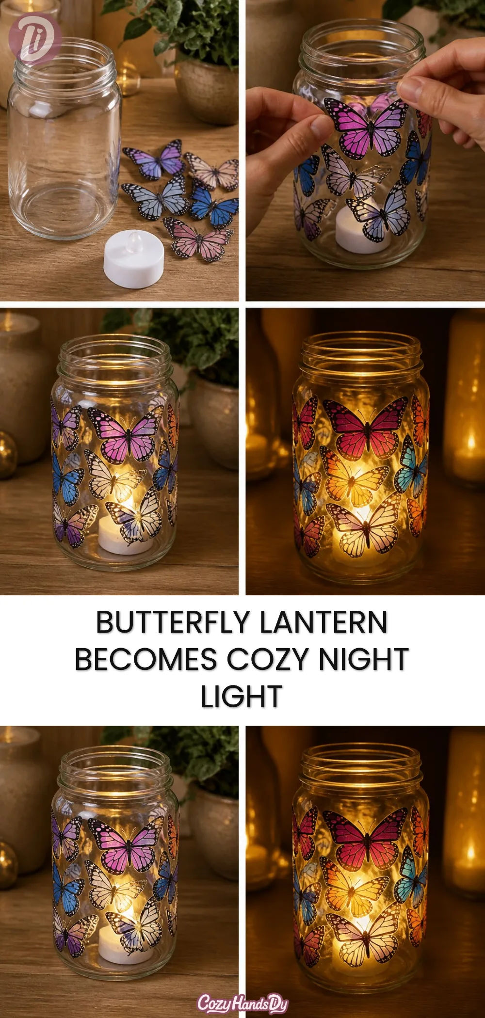 Butterfly Lantern Becomes Cozy Night Light