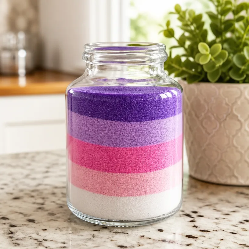 DIY Ombre Sand Jar Craft Tutorial 7 DIY Ombre Sand Jar Craft Tutorial