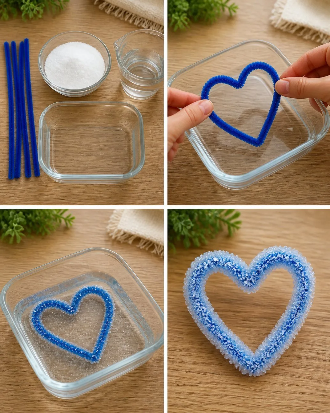 DIY Pipe Cleaner Crystal Heart Tutorial