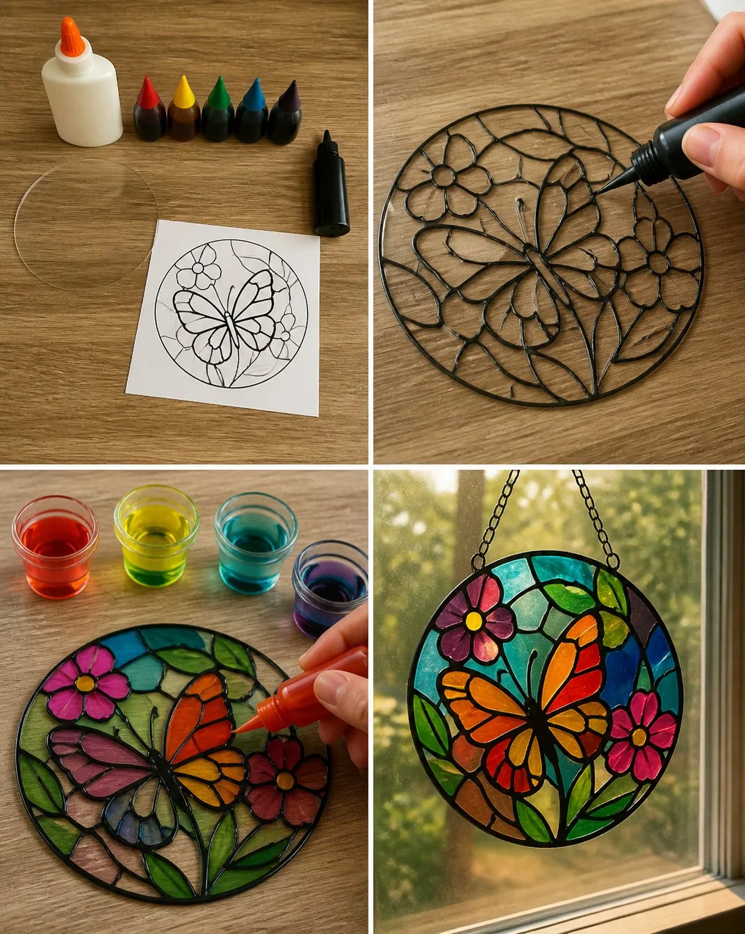 Faux Stained Glass Craft