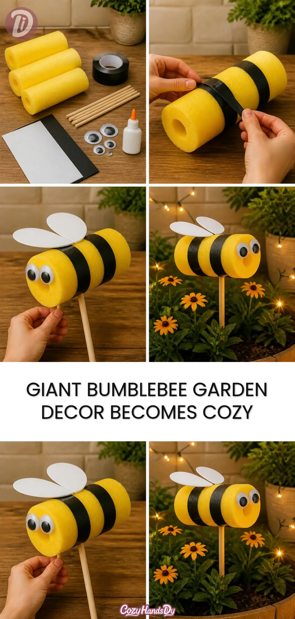 Giant Bumblebee Garden Decor Becomes Cozy