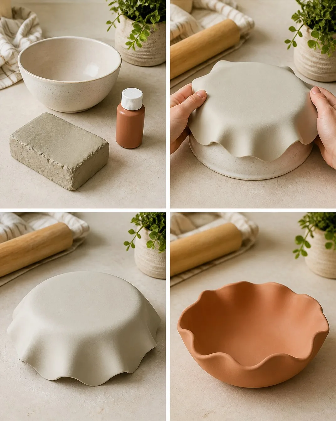 How to Create a Scalloped Bowl with Air-Dry Clay 6 How to Create a Scalloped Bowl with Air-Dry Clay