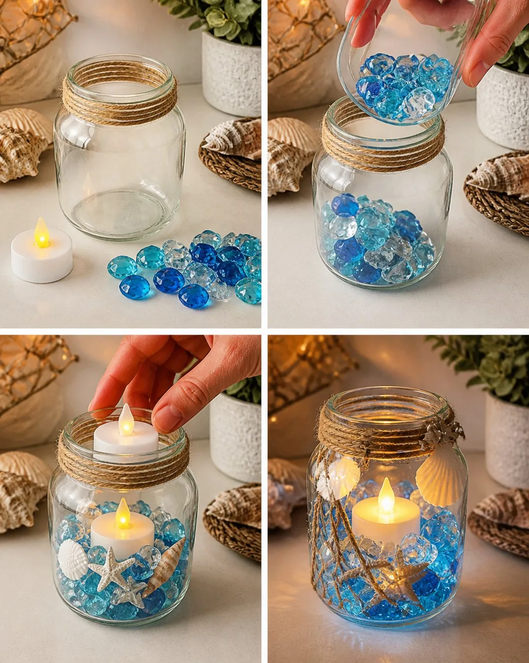 Mermaid-Inspired Lagoon Lantern Transforms Cozy 6 Mermaid-Inspired Lagoon Lantern for Ocean-Themed Home Decor