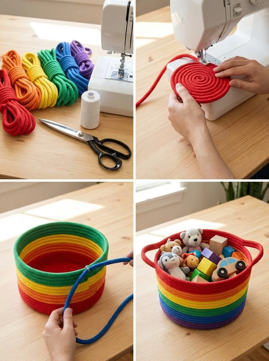 Rainbow Boo Basket for Kids Cozy 5 Rainbow Boo Basket for Kids