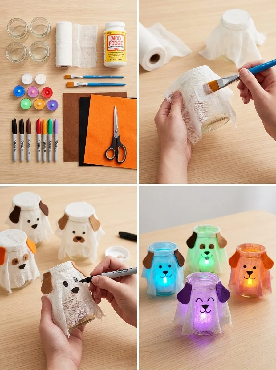 Rainbow Puppy Ghost Lanterns Become Cozy 5 Rainbow Puppy Ghost Lanterns
