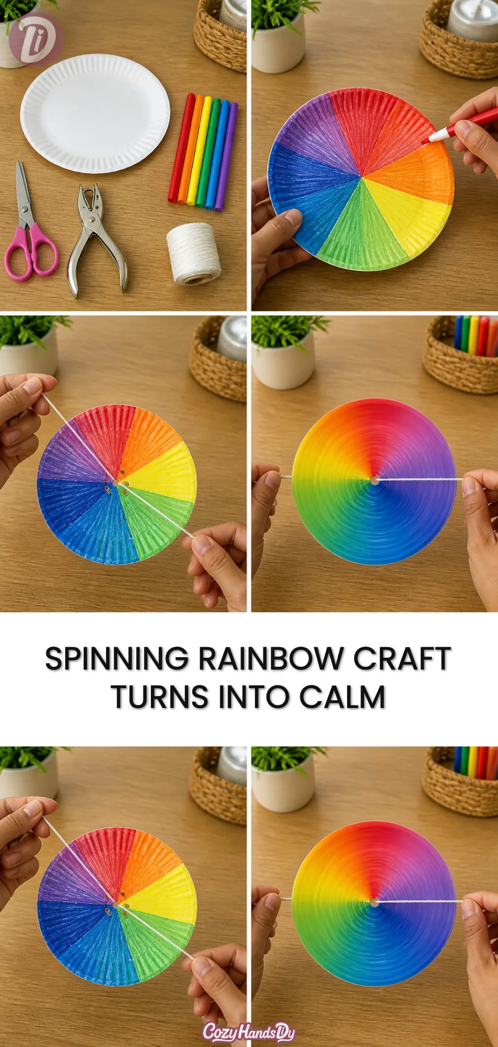 Spinning Rainbow Craft Turns Into Calm