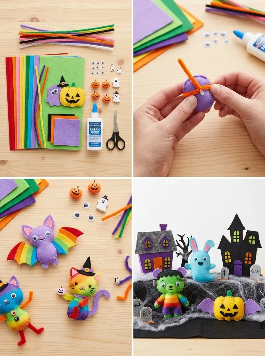 Spooky-Cute Rainbow Animal Haunted Village 1 Spooky-Cute Rainbow Animal Haunted Village