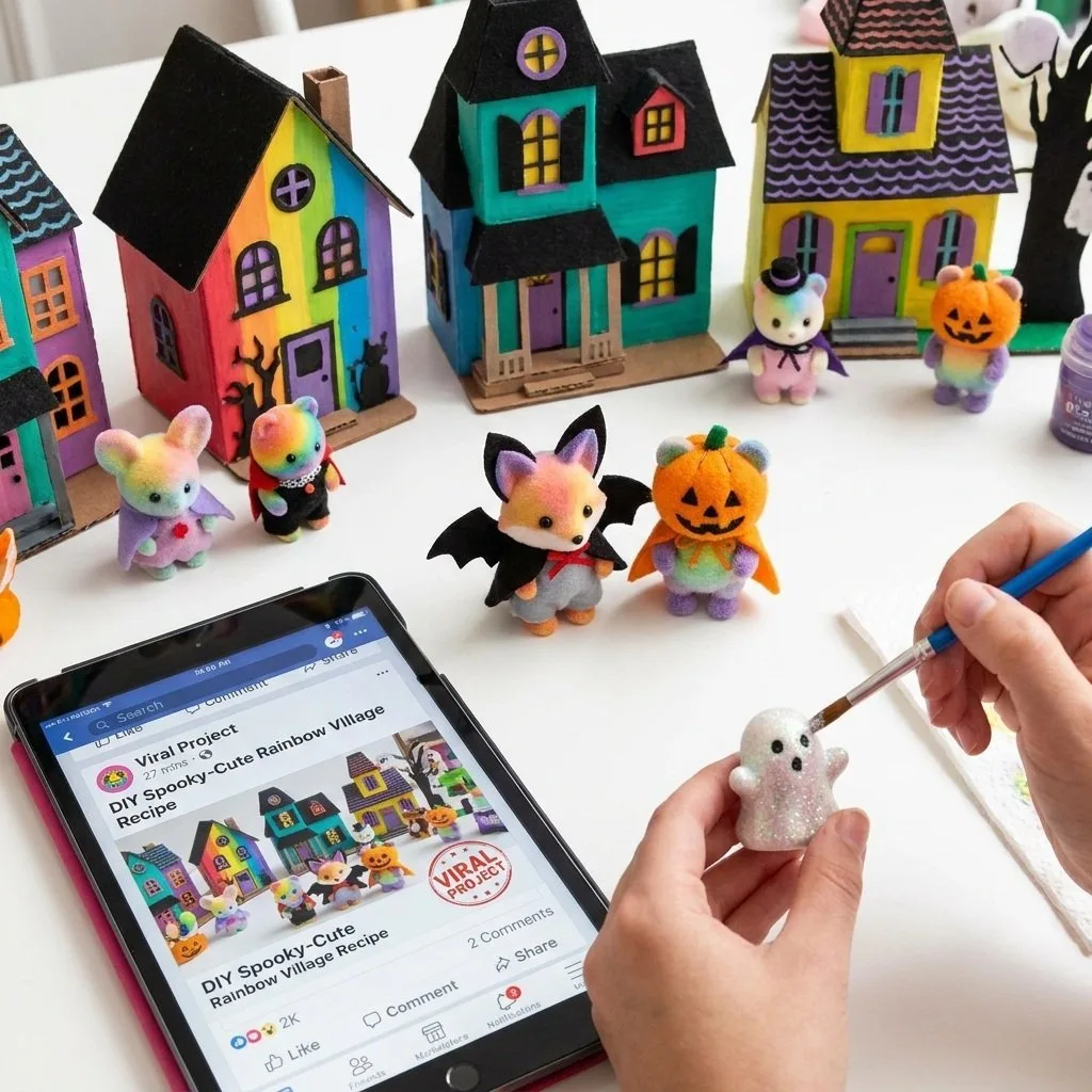 Spooky-Cute Rainbow Animal Haunted Village 3 Spooky-Cute Rainbow Animal Haunted Village