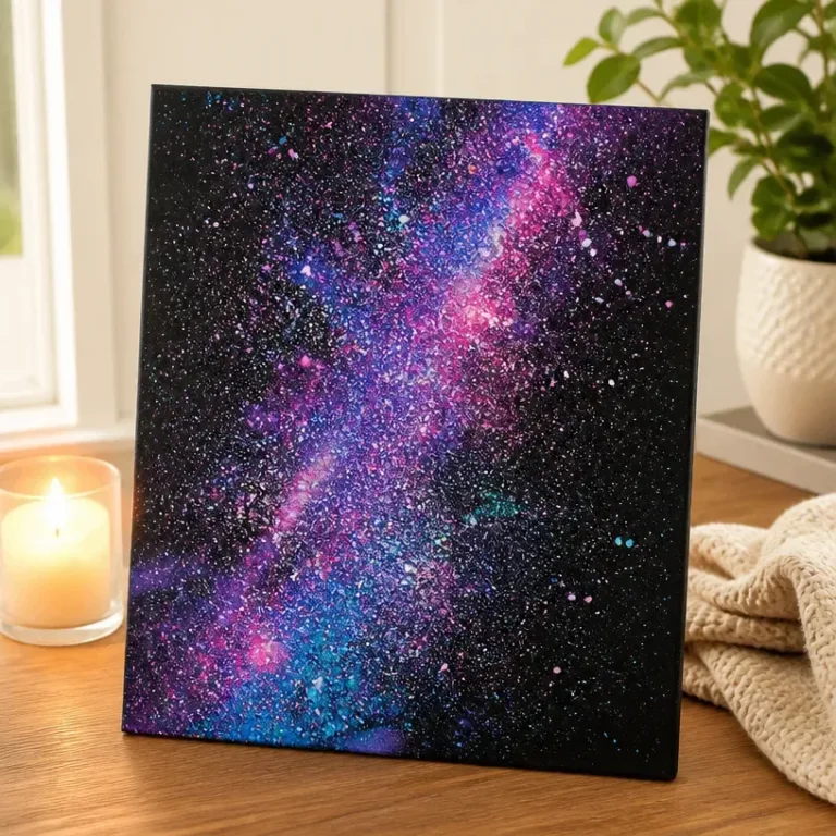 Cozy Galaxy Art featuring whimsical cosmic elements and soothing color palettes.