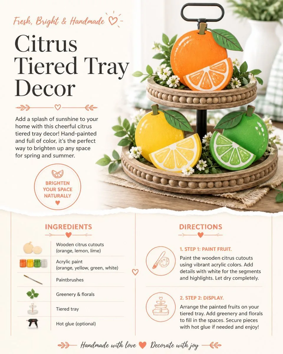 Citrus Tiered Tray Decor Ideas Cozy 6 Citrus Tiered Tray Decor Ideas
