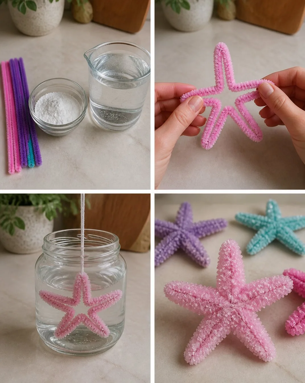Crystal Pipe-Cleaner Starfish