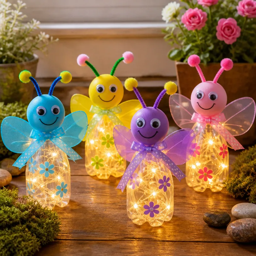DIY Glowing Firefly Bottle Lights 7 DIY Glowing Firefly Bottle Lights