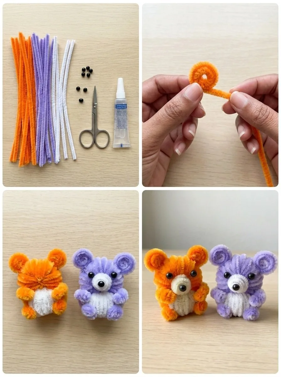 DIY Tutorial: Fuzzy Wire Teddy Bears 6 DIY Tutorial: Fuzzy Wire Teddy Bears